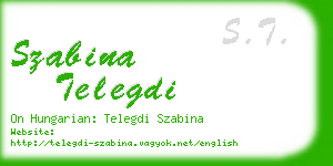 szabina telegdi business card